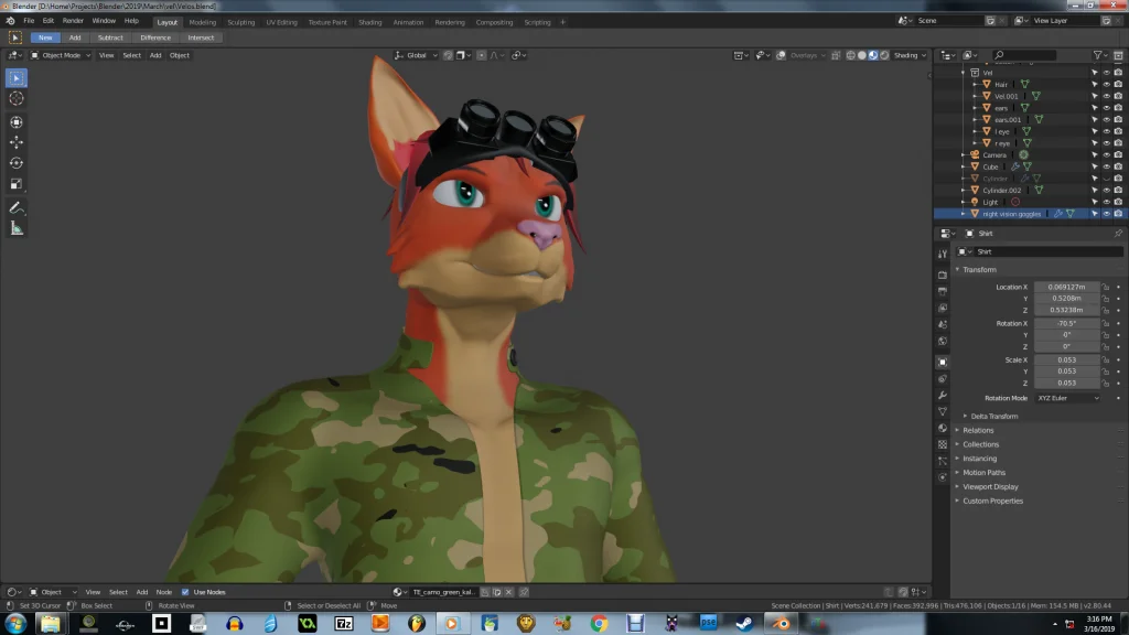 Velos by Jellofox, Blender, Fox