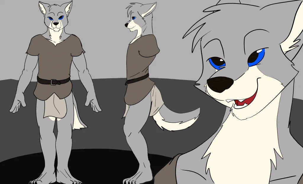 Wolfie ref by Jellofox, Ref sheet, Wolf