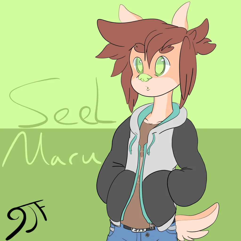 SeelMaru fan sketch by Jellofox, Youtube, Furry, fanart