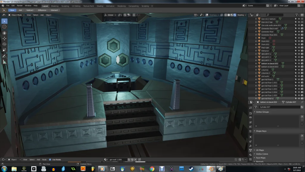 Generator room Megaman Legends Unreal 4 redux by Jellofox, Megaman, Legends, Blender