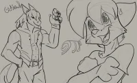 Wiah and jello fox by Jellofox