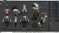 Captain Southbird 3D ref by Jellofox
