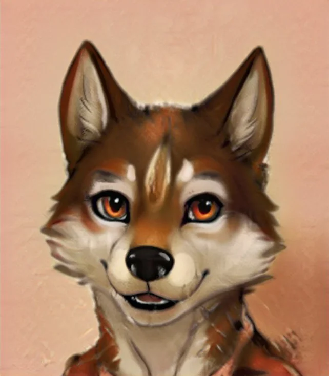 一个头像 by 意克尔斯·桃, furry, 狼, 头像