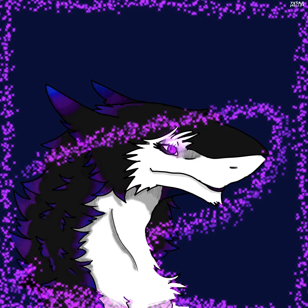 sergal头像 by 意克尔斯·桃, furry, sergal, 头像, 鲨狗