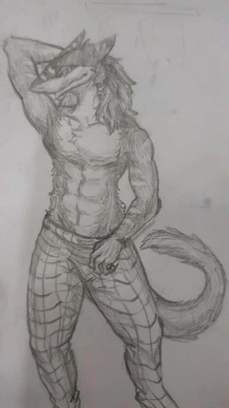 sergal  by 意克尔斯·桃, furry, sergal, 鲨狗