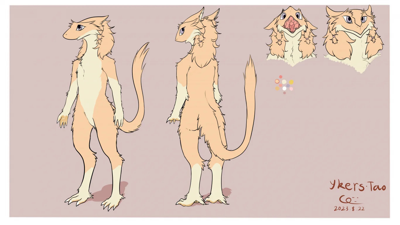 鲁卡维拉 原设定 原色毛 (最新) by 意克尔斯·桃, sergal, 兽设, 鲨狗