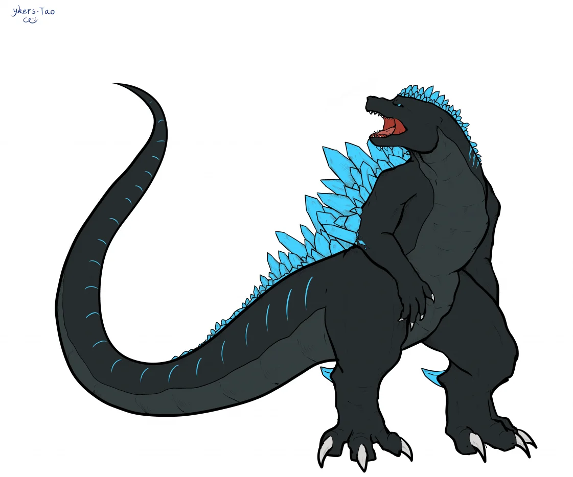Crystal Godzilla by 意克尔斯·桃, Crystal Godzilla, Godzilla, 哥吉拉, 哥斯拉