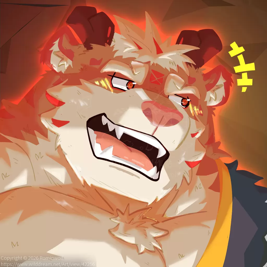 神秘红姜虎 🐯 by Rominwolf