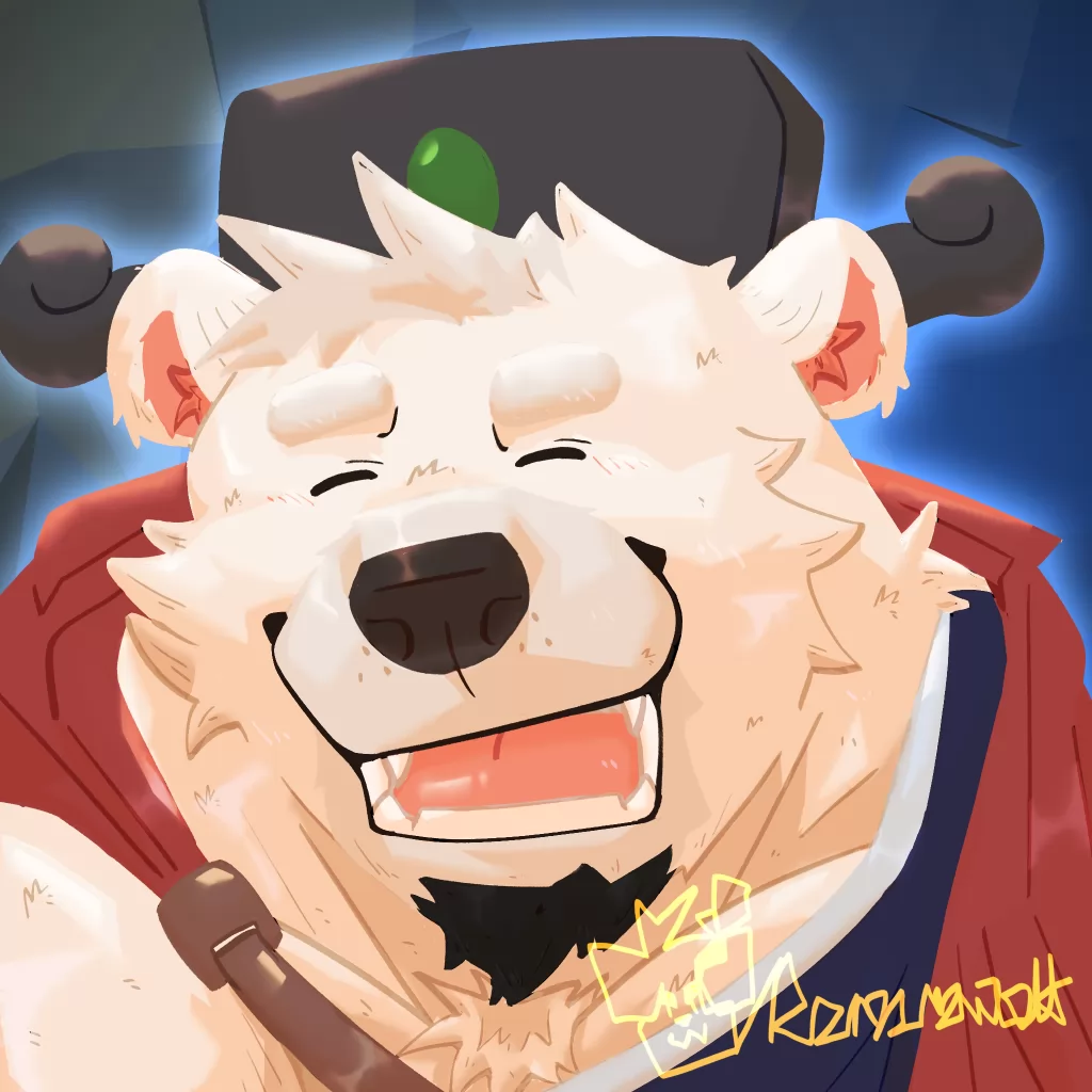 神秘木棉熊 🐻‍❄️ by Rominwolf, 不绝泉, 委托, 熊, 细化