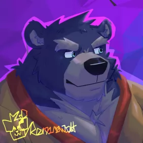 神秘蓝紫熊 🐻 by Rominwolf