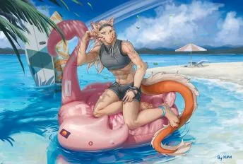 大概是夏日海滩 by 轩狗