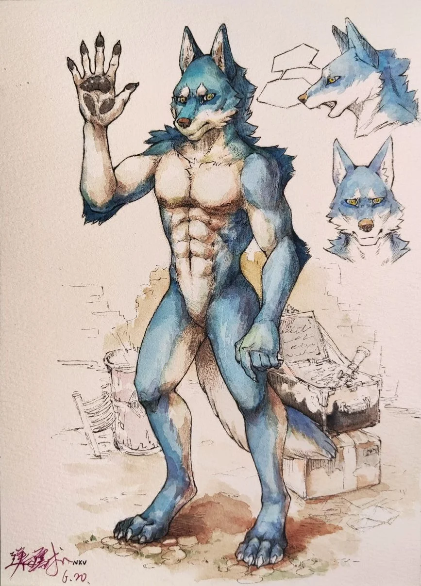 …hi？ by 是逆向需求还是正向需求, 水彩