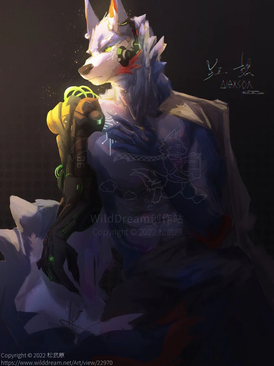 狂想1006 by 松武原, furry, 犬, 狼, 赠图