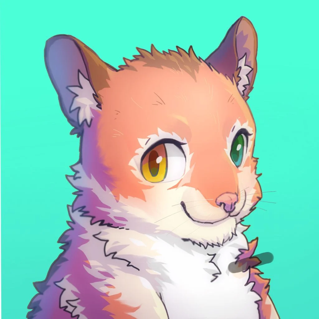 自己 by 九诚柠, furry, 仓鼠
