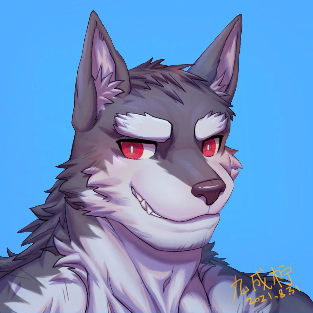 委托/灰色的狼崽 by 九诚柠, furry