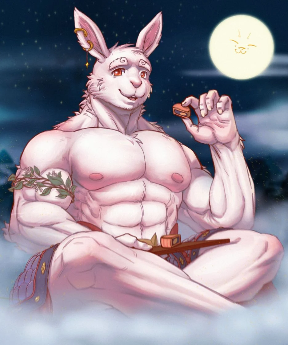 中秋节贺图 by 九诚柠, furry