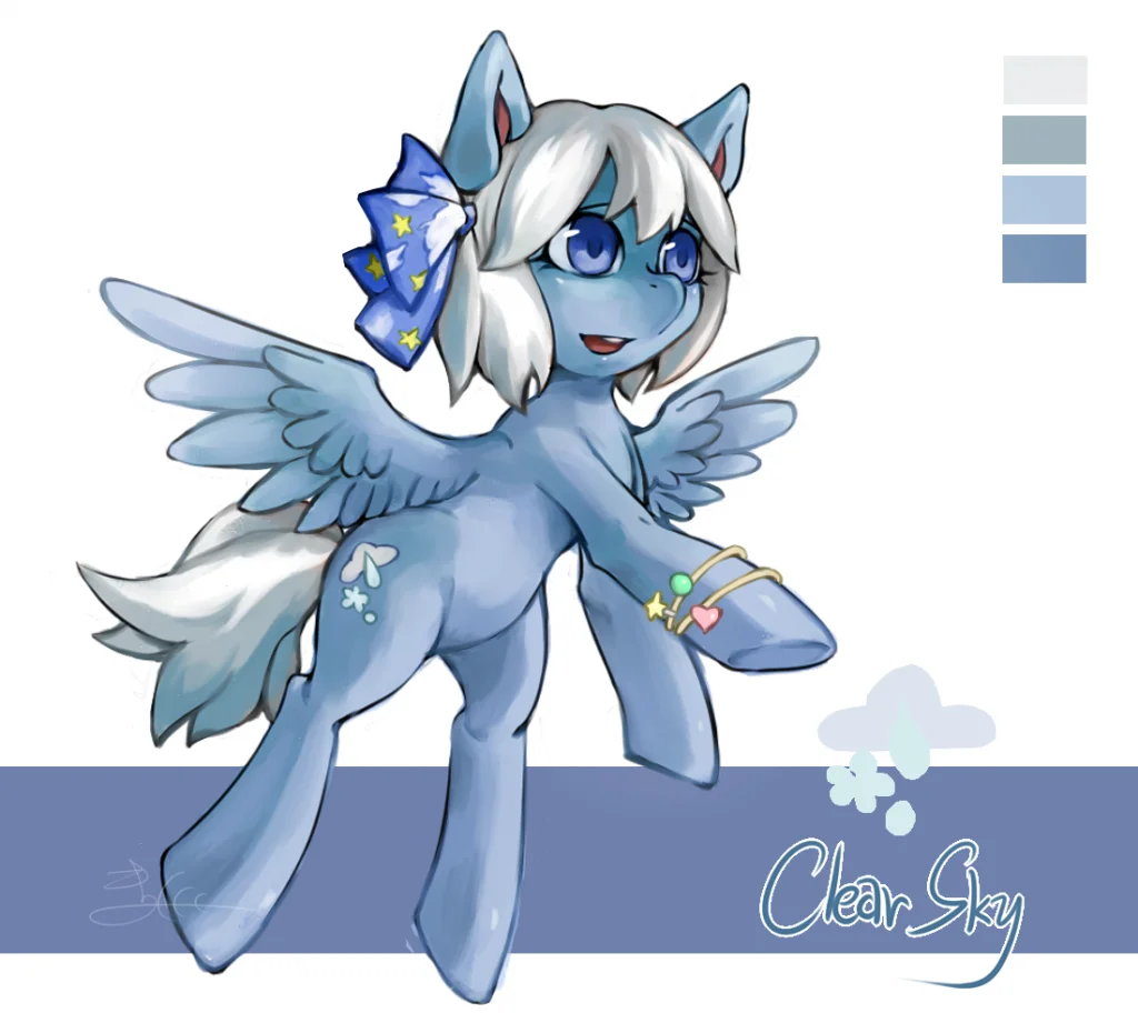 pony OC 晴空静静 by 圭巢, OC, 彩虹小马