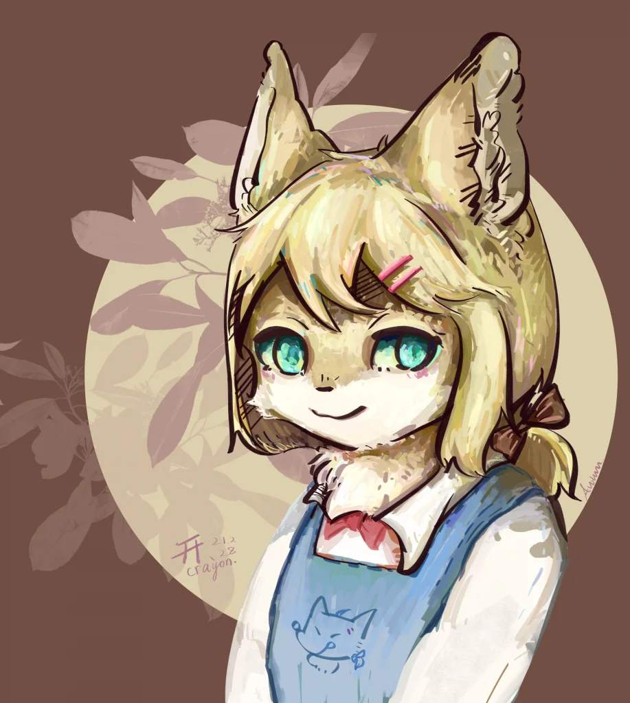 crayon 小开 by 格拉兰斯的秋狐, 猫猫, cat, Furry, 兽人