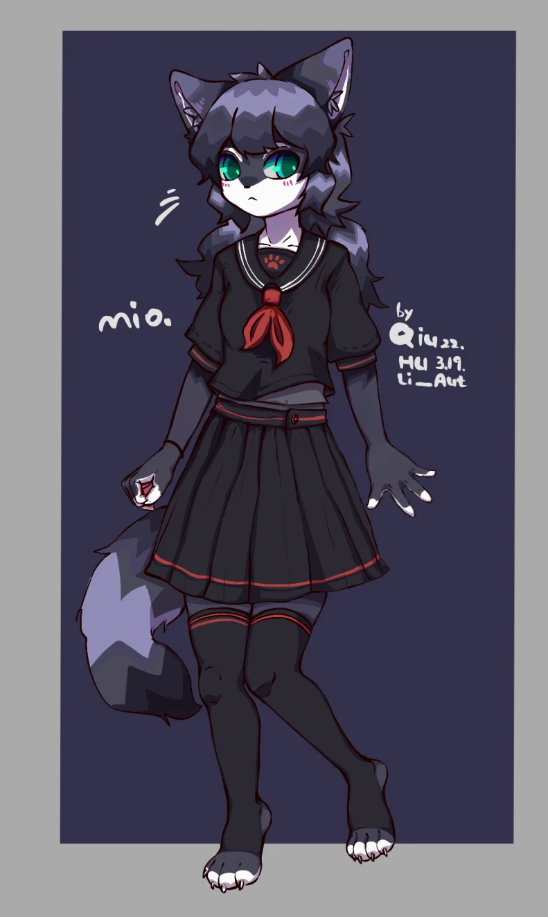 Mio弥尤 by 格拉兰斯的秋狐, dog, Furry, 兽人, 狗, 秋狐