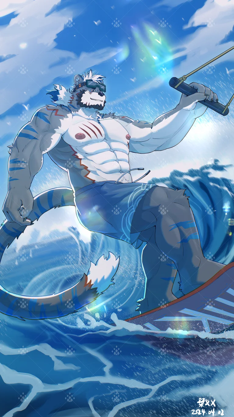 冬烟的常稿委托 by 刊刊, furry, 全身, 兽人