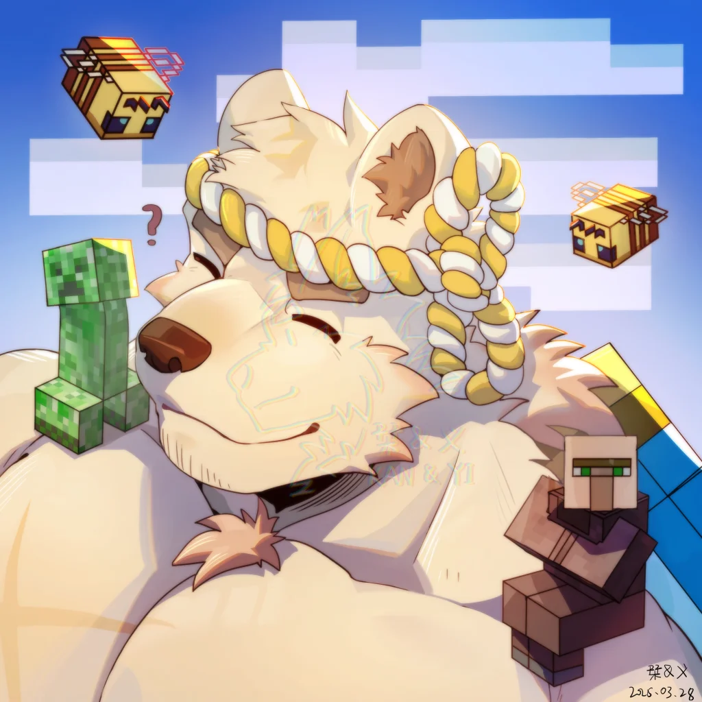 小黑生日贺图 by 刊刊, furry, 兽人