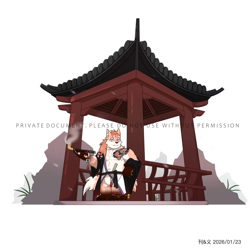 盒子Q版委托 by 刊刊, furry, Q版, 兽人