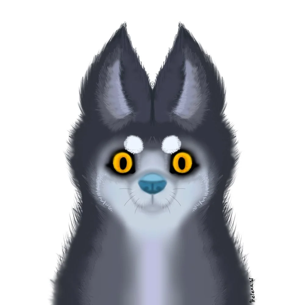 A fluffy wolf by Bluebirddoe, Art, Digital, Furry , Wolf