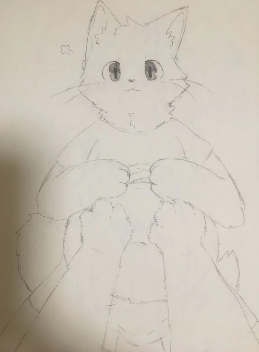 摸肚肚 by Melowo