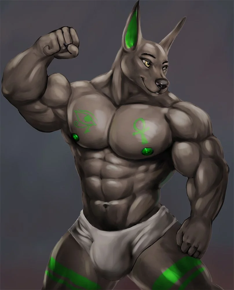 胡狼 by 时间猫, 肌肉, 狼人, 胡狼