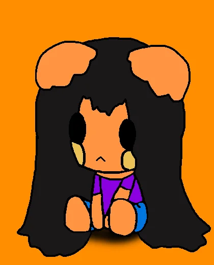 cinnabun sitting by thebananasplitsau5, oc, drawing