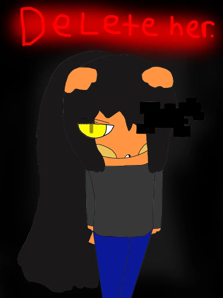 delete her by thebananasplitsau5, oc, drawing