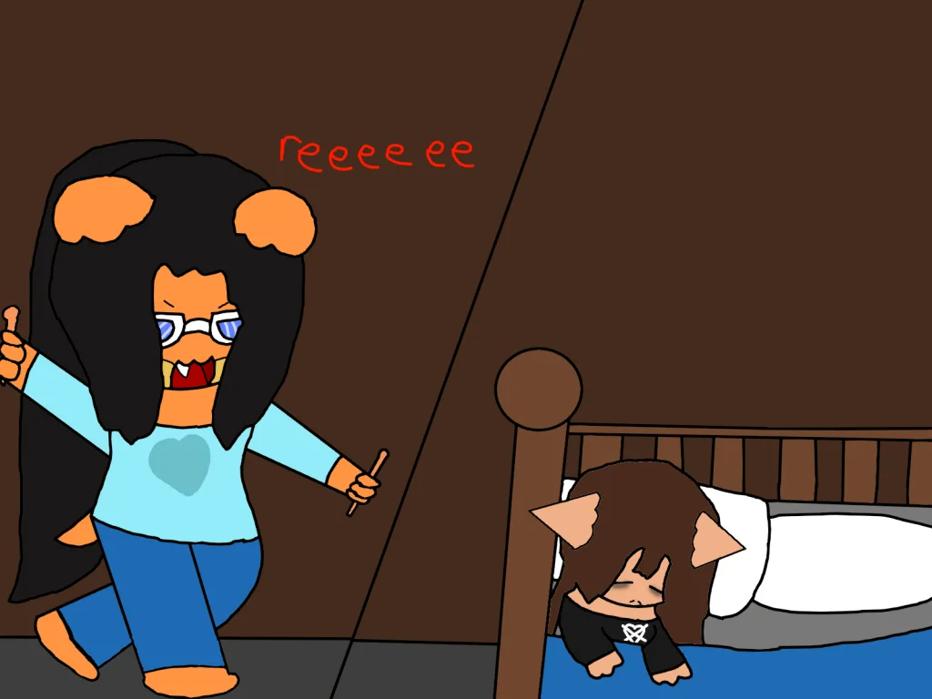 3am with bullshit by thebananasplitsau5, oc, drawing
