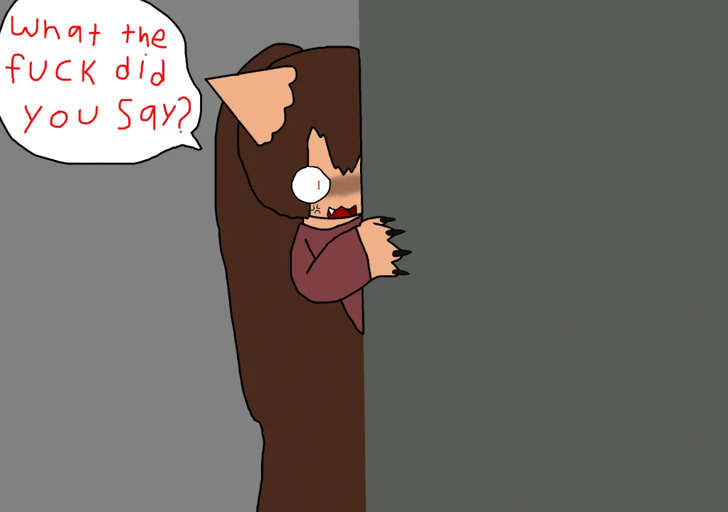what the fuck did you say by thebananasplitsau5, oc, drawing