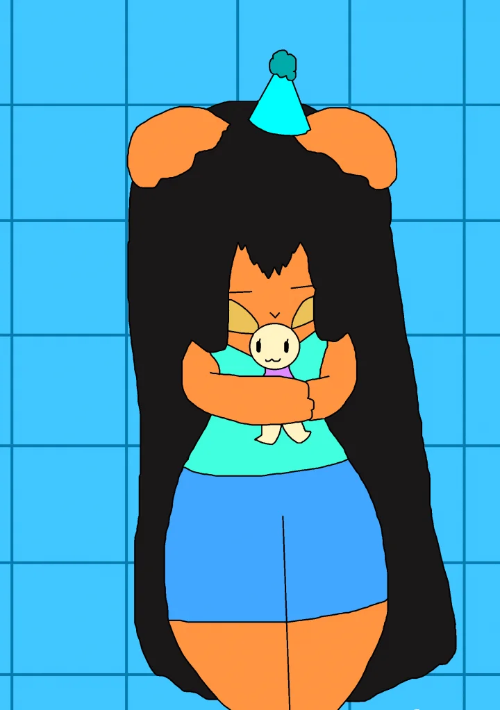 happy birthday to the orange boi by thebananasplitsau5, oc, drawing