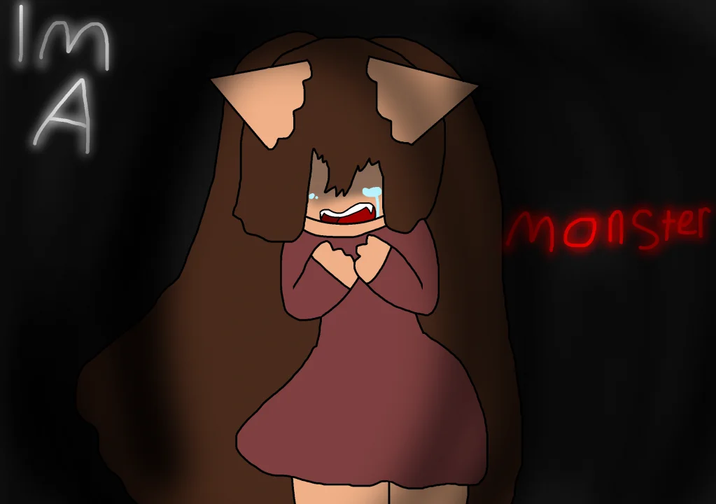 stay away from me by thebananasplitsau5, drawing, oc