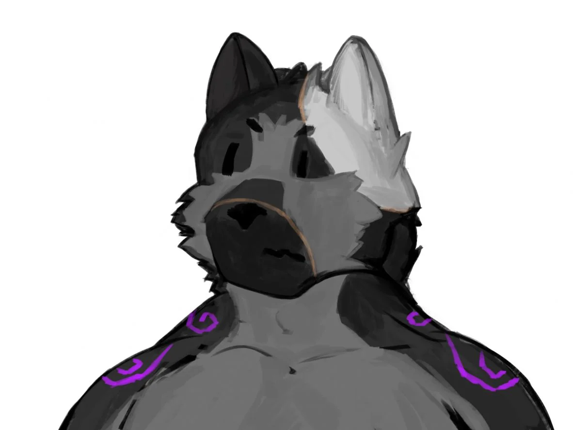 缝合狼 by 合墨, #狼, #OC, #furry