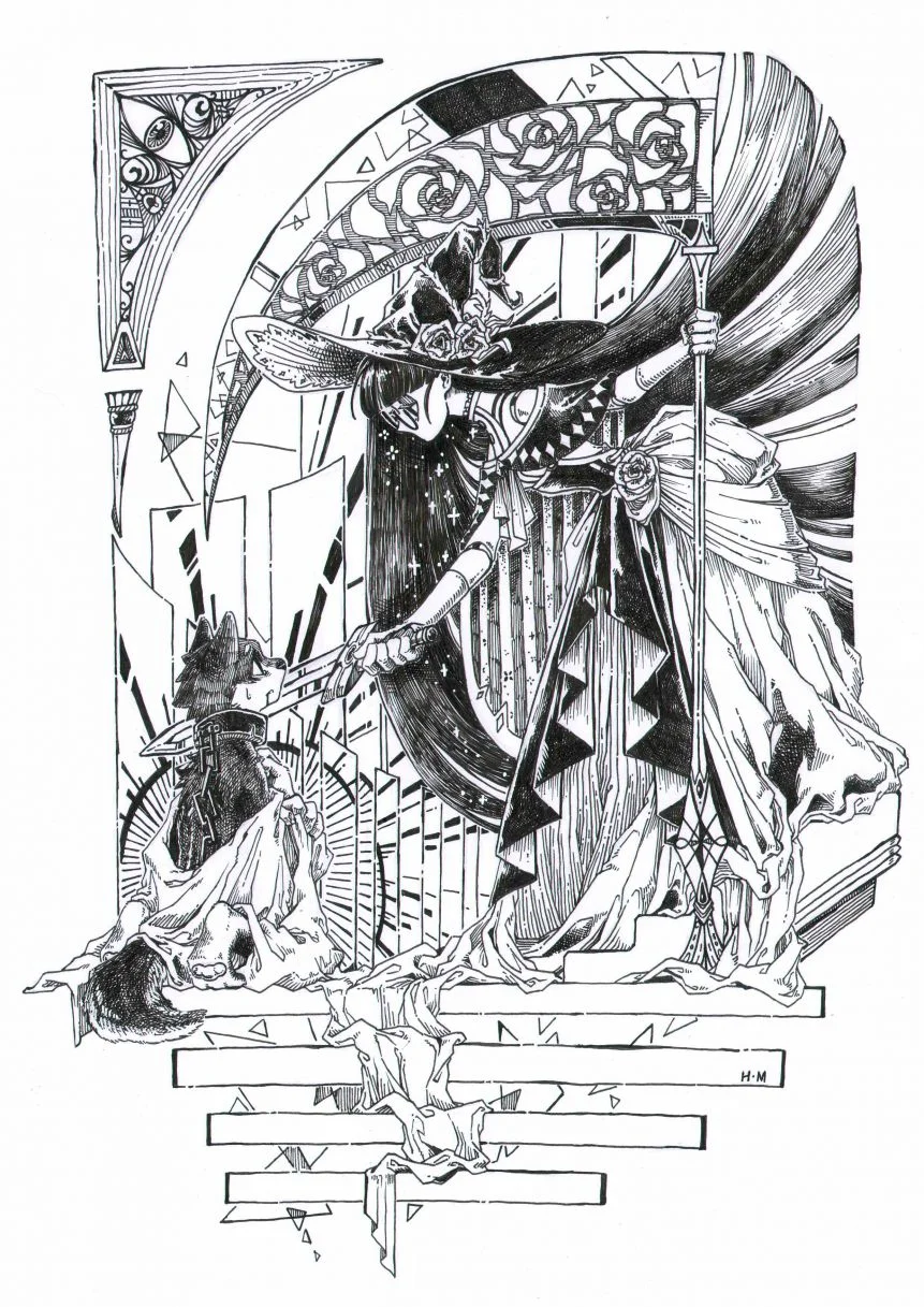 不死魔女与狼（2） by 黑霉, 插画
