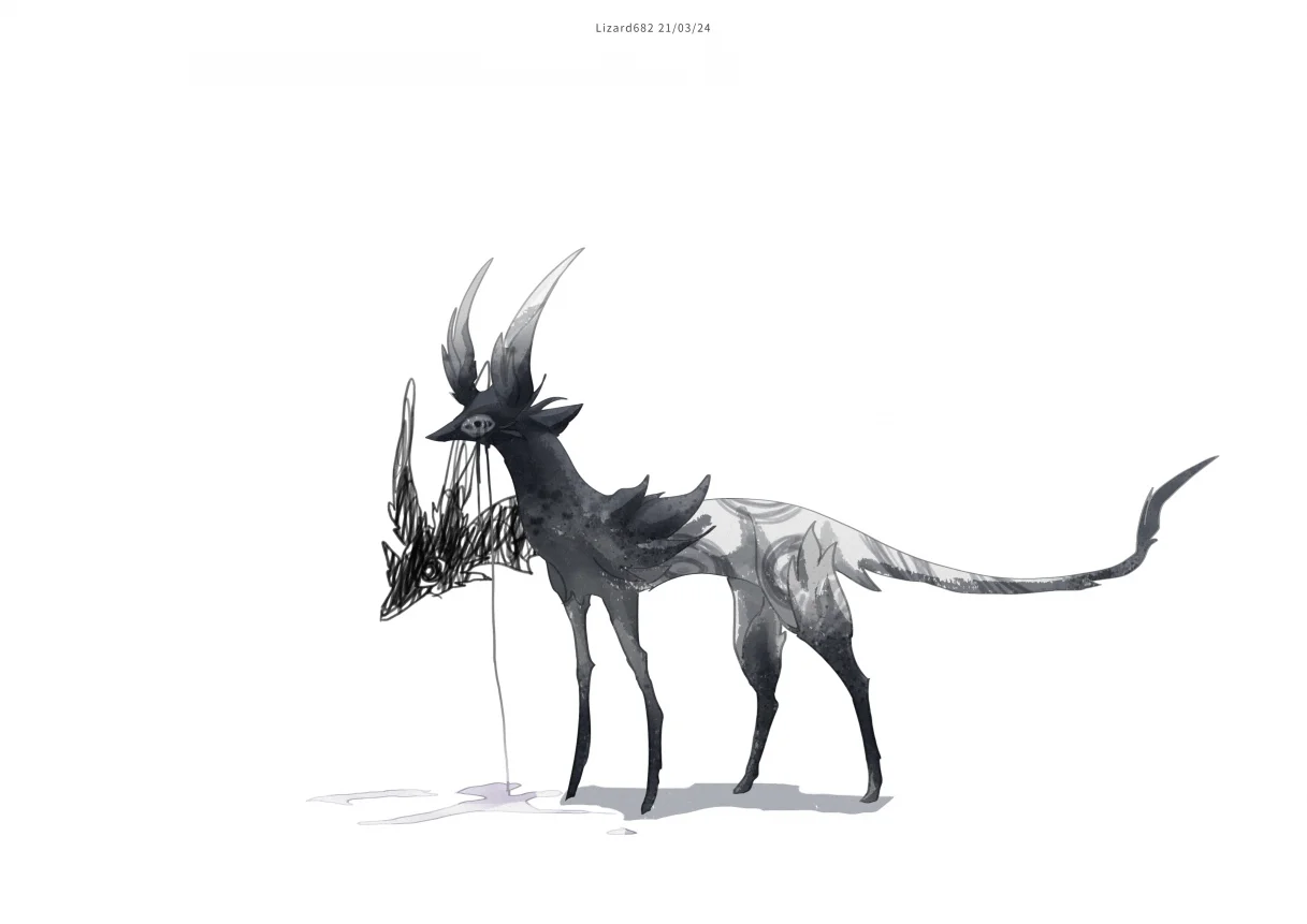 “焦虑”21-03-24 by Lizard682, 幻想生物, 怪物