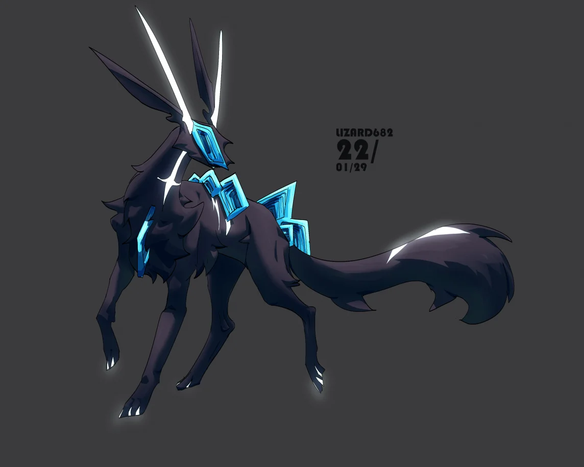 铋晶体 by Lizard682, 幻想生物, 怪物
