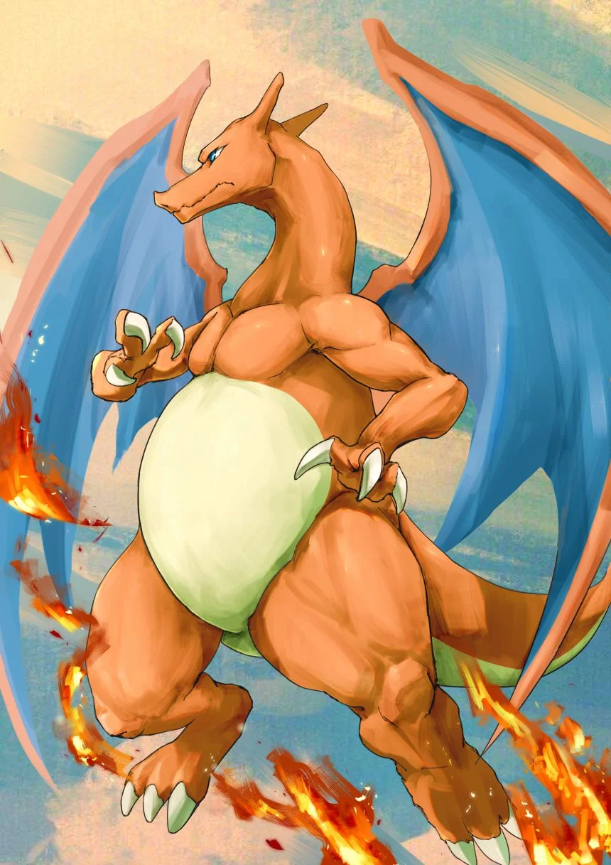 20220804 by FrozenNorth, pokemon, 喷火龙, 精灵宝可梦