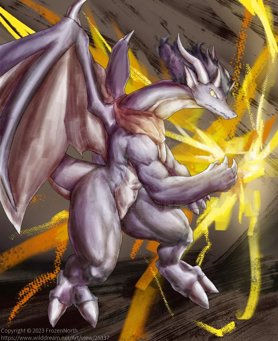 E6B3F12109E7DB09065FAA5C4505BA71-01 by FrozenNorth, 肌肉, 龙, 龙人