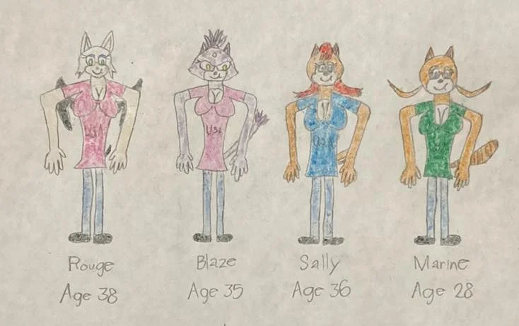 Rougaze (Rouge and Blaze) and Salrine (Sally and Marine) by Marc Brown part three by shwapneel1999