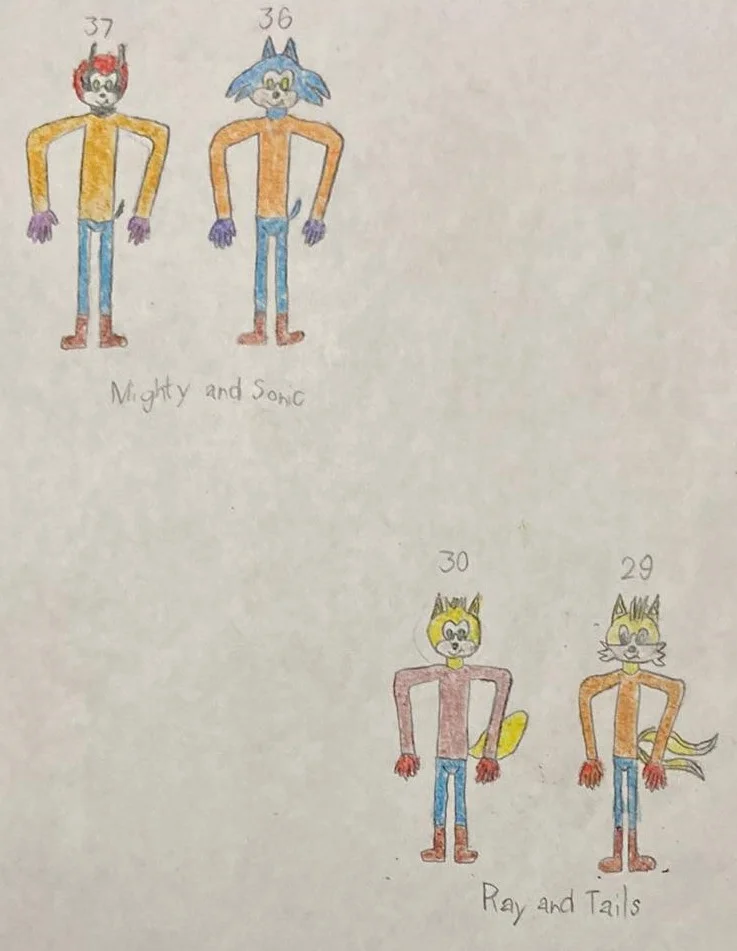 Mightonic (Mighty and Sonic) and Rayails (Ray and Tails) by Marc Brown part two by shwapneel1999