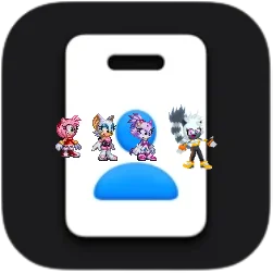 Amy, Rouge, Blaze and Tangle on the Apple Business Essentials icon by Marc Brown by shwapneel1999