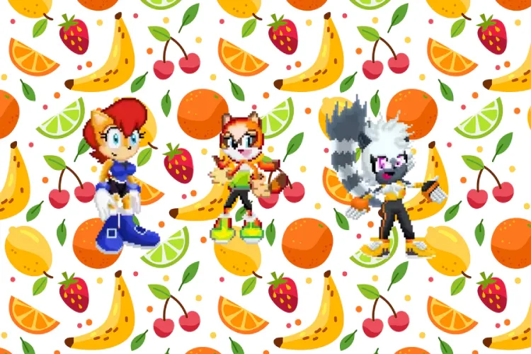 Sally, Marine and Tangle on the third fruit pattern by Marc Brown by shwapneel1999