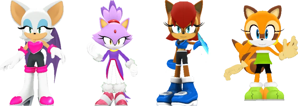 female_four_character_team by shwapneel1999