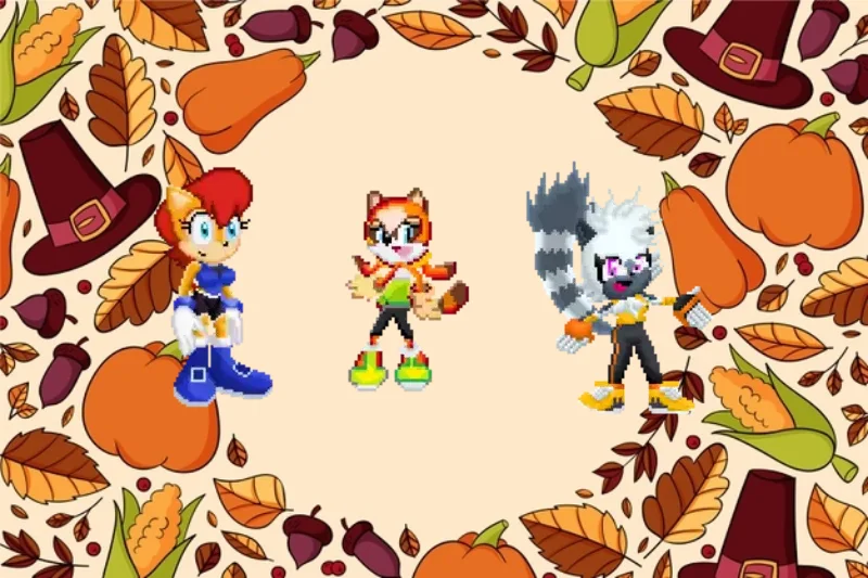 Sally, Marine and Tangle and Thanksgiving 2021 part four by Marc Brown by shwapneel1999