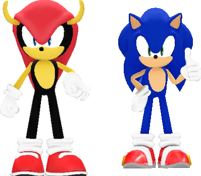 mighty_and_sonic_as_3d_sprites by shwapneel1999