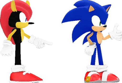 3d_mighty_and_sonic_sprites by shwapneel1999