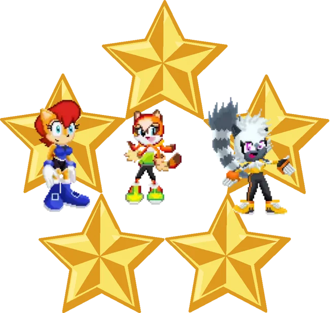 Sally, Marine and Tangle and five stars part one by Marc Brown by shwapneel1999